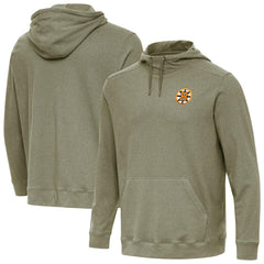 Boston Bruins Antigua Cloud Pullover Hoodie Olive