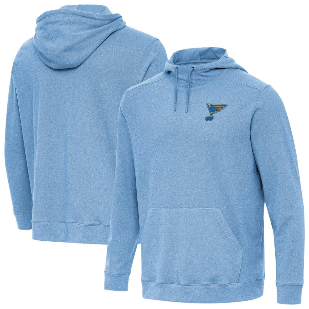 St. Louis Blues Antigua Cloud Pullover Hoodie Heather Blue