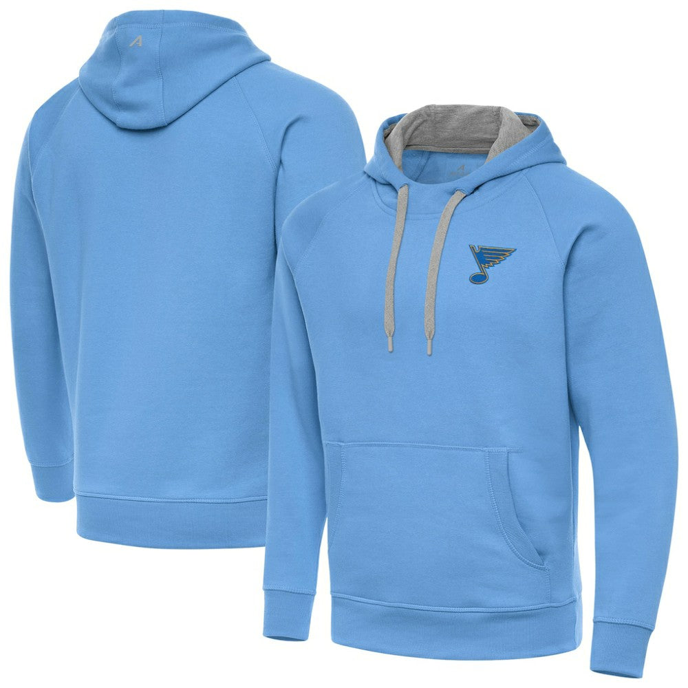 St. Louis Blues Antigua Victory Pullover Hoodie Blue