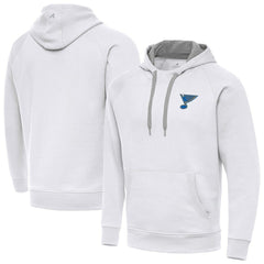 St. Louis Blues Antigua Victory Pullover Hoodie White