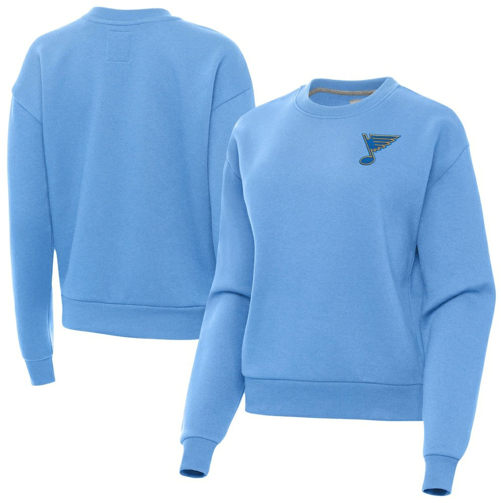 St. Louis Blues Antigua Women's Victory Pullover Sweatshirt Blue