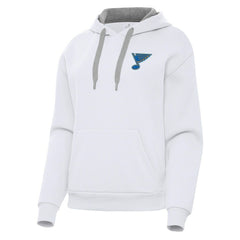 St. Louis Blues Antigua Women's Victory Pullover Hoodie White