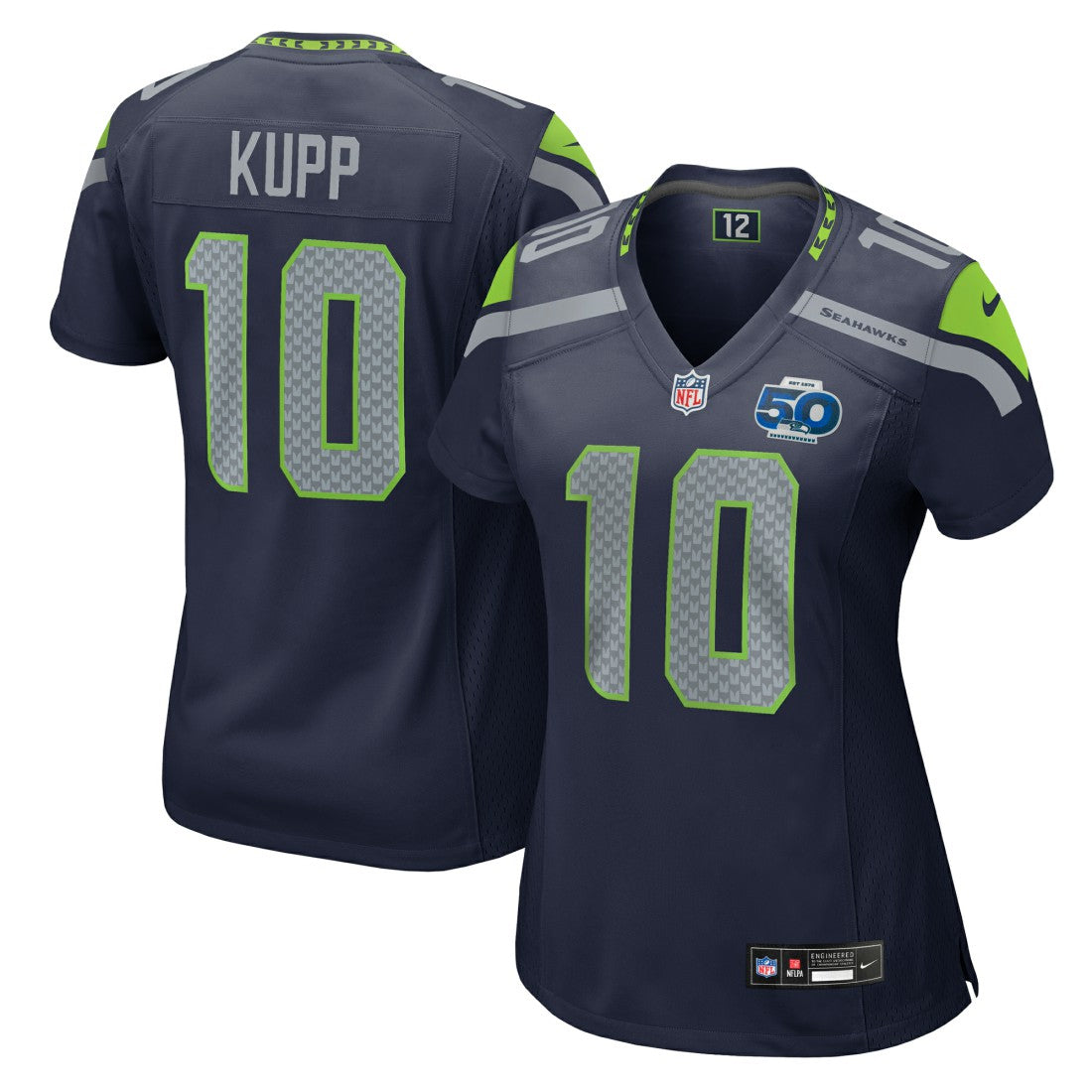 Cooper Kupp Seattle Seahawks Women's Team 50th Season Game Jersey - College Navy | Nike cheap