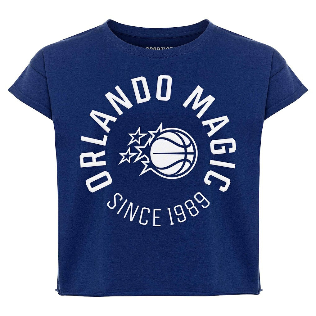 Orlando Magic Sportiqe Women's Cropped Genuine Issue Collection Alana T-Shirt - Blue shop