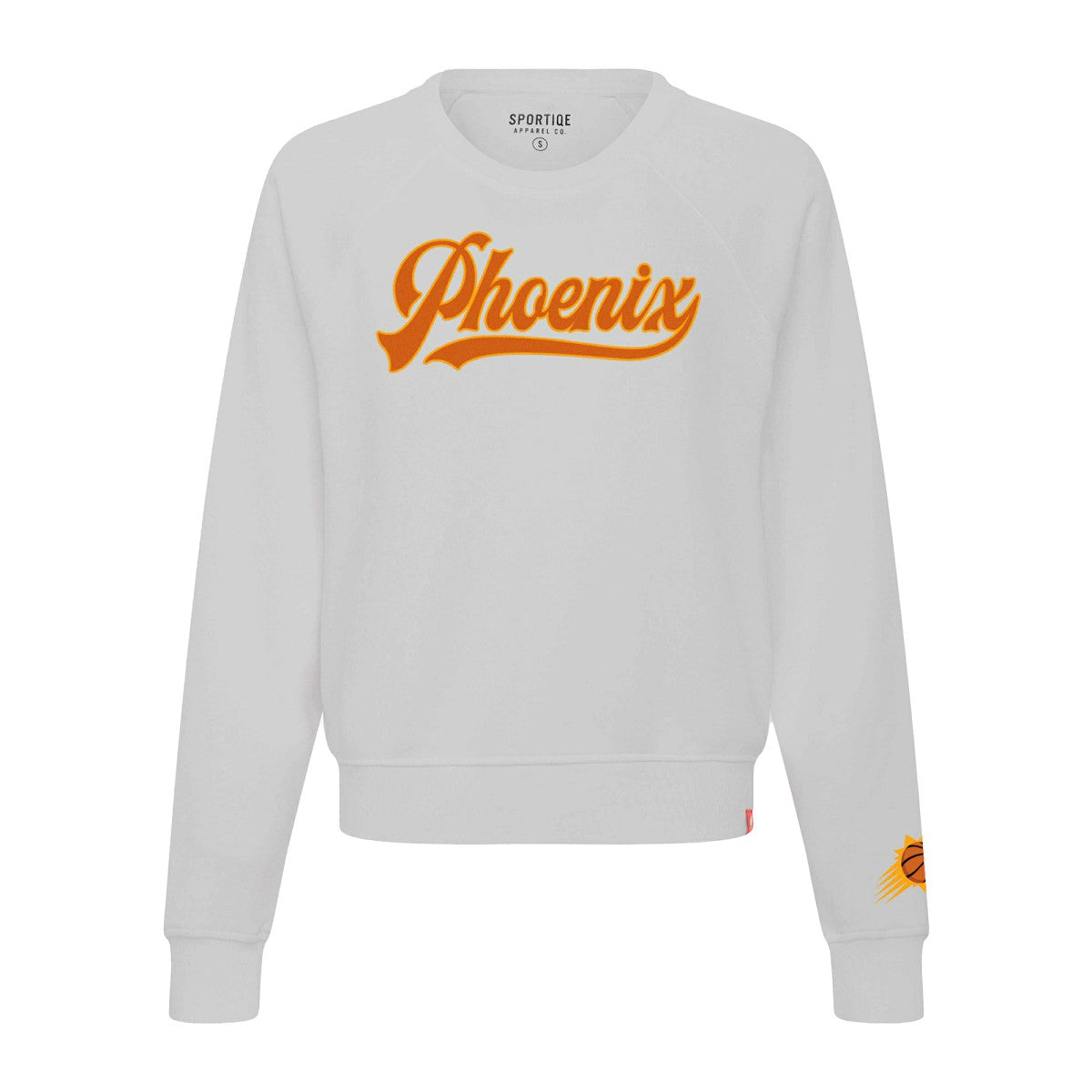 Phoenix Suns Sportiqe Women's Genuine Issue Collection Ashlyn Raglan Sweatshirt - Gray cheap