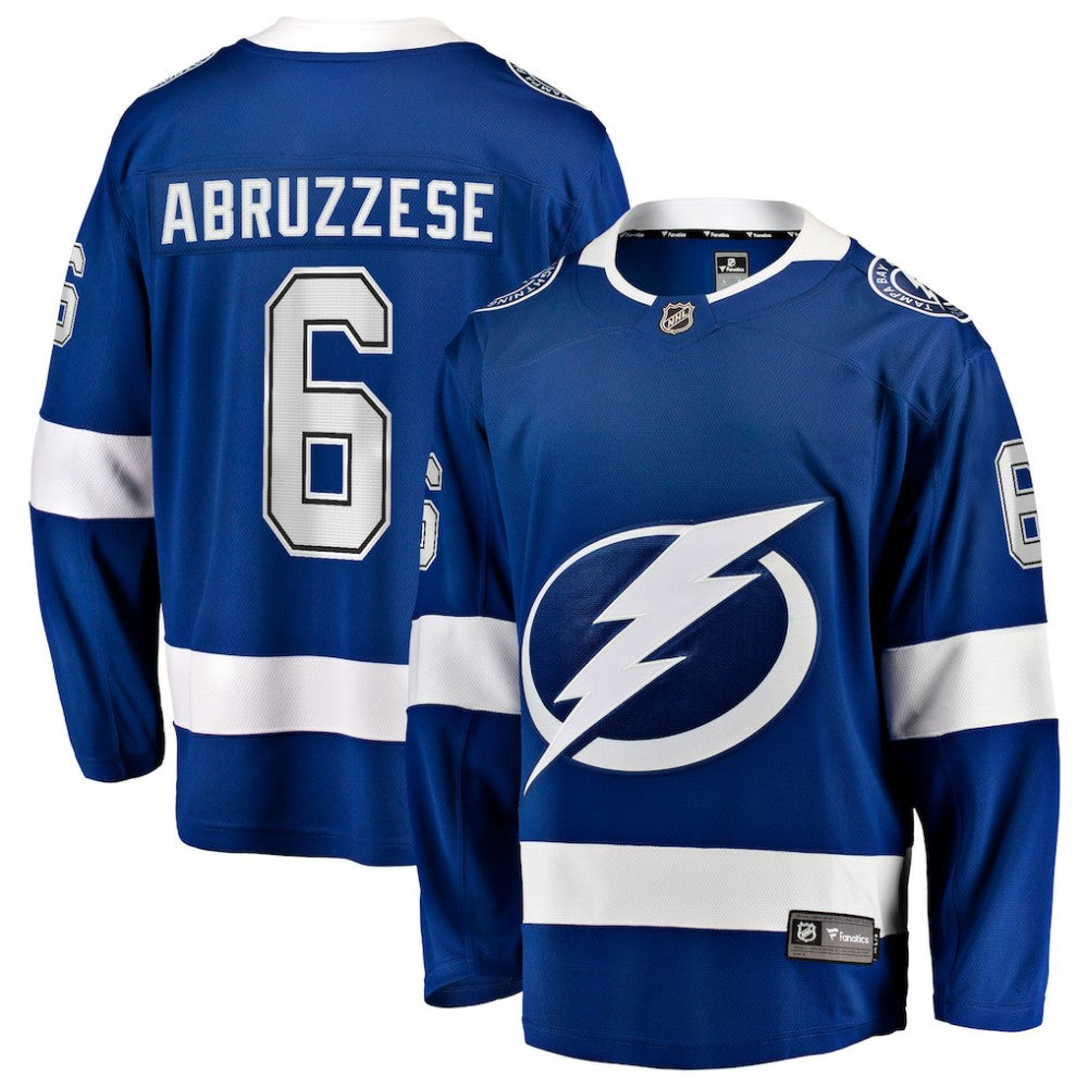 Nick Abruzzese Tampa Bay Lightning Fanatics Home Breakaway Jersey Blue