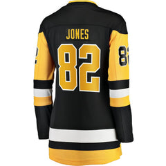 Caleb Jones Pittsburgh Penguins Fanatics Women's Home Breakaway Jersey Black