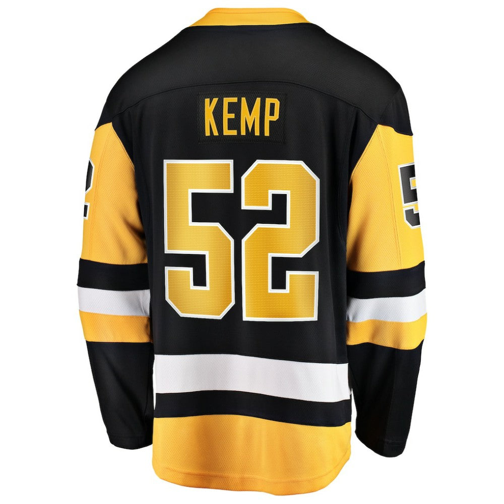 Philip Kemp Pittsburgh Penguins Fanatics Home Breakaway Jersey Black