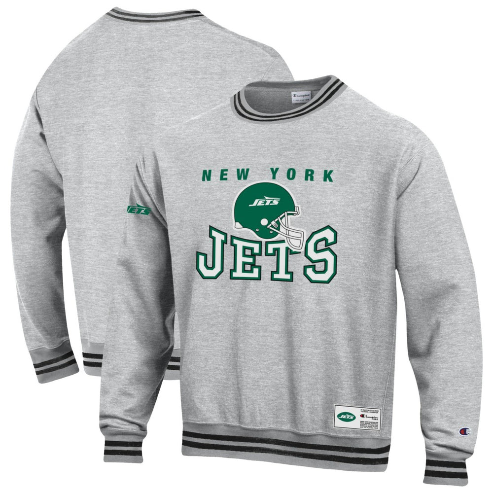 New York Jets Champion Reverse Weave Fleece Sweatshirt - Gray outlet