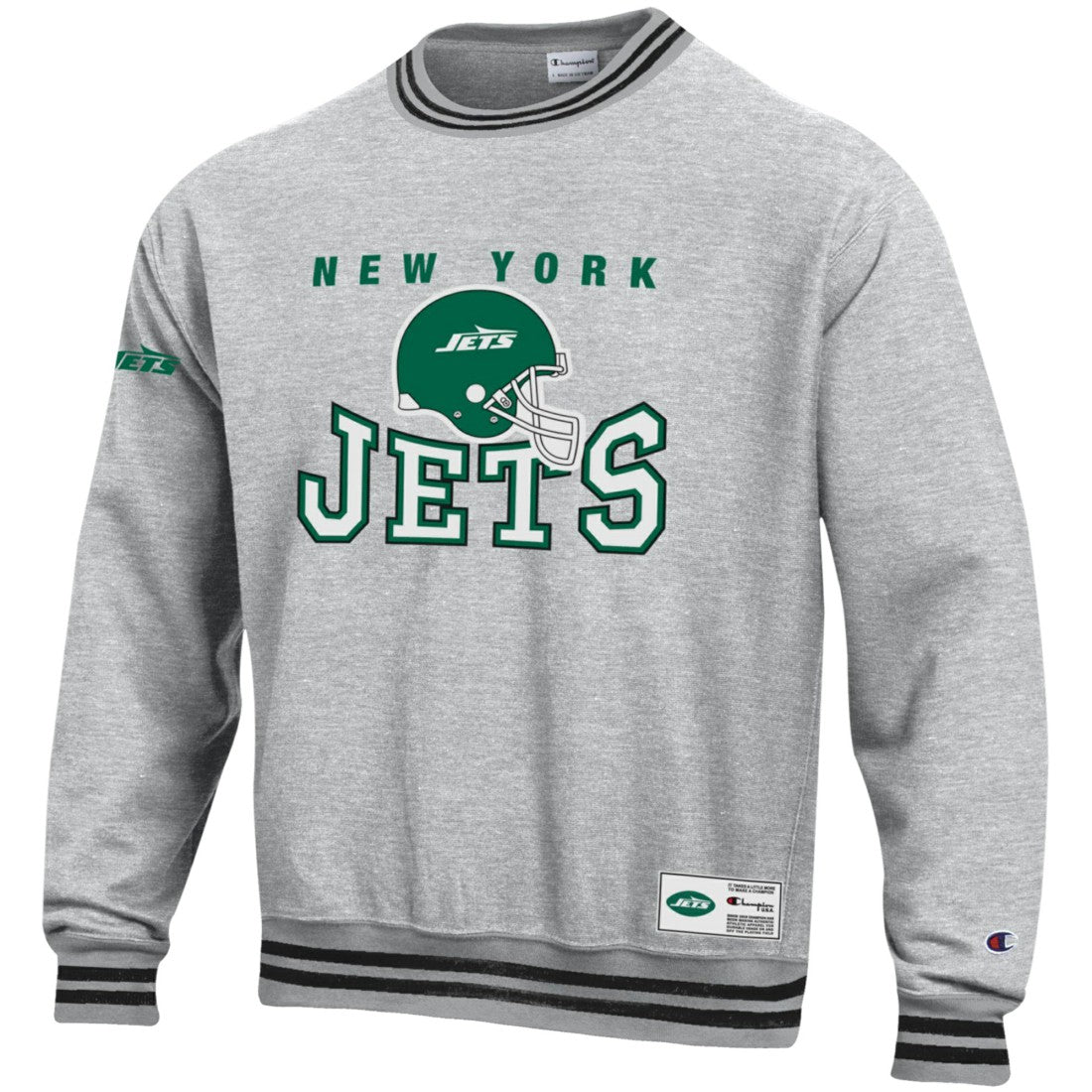 New York Jets Champion Reverse Weave Fleece Sweatshirt - Gray outlet