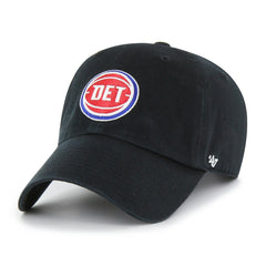 Detroit Pistons '47 Core Logo Clean Up Adjustable Hat sale - Black | 47 brand shop