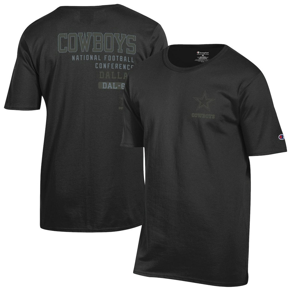 Dallas Cowboys Champion Tonal Logo T-Shirt - Black cheap