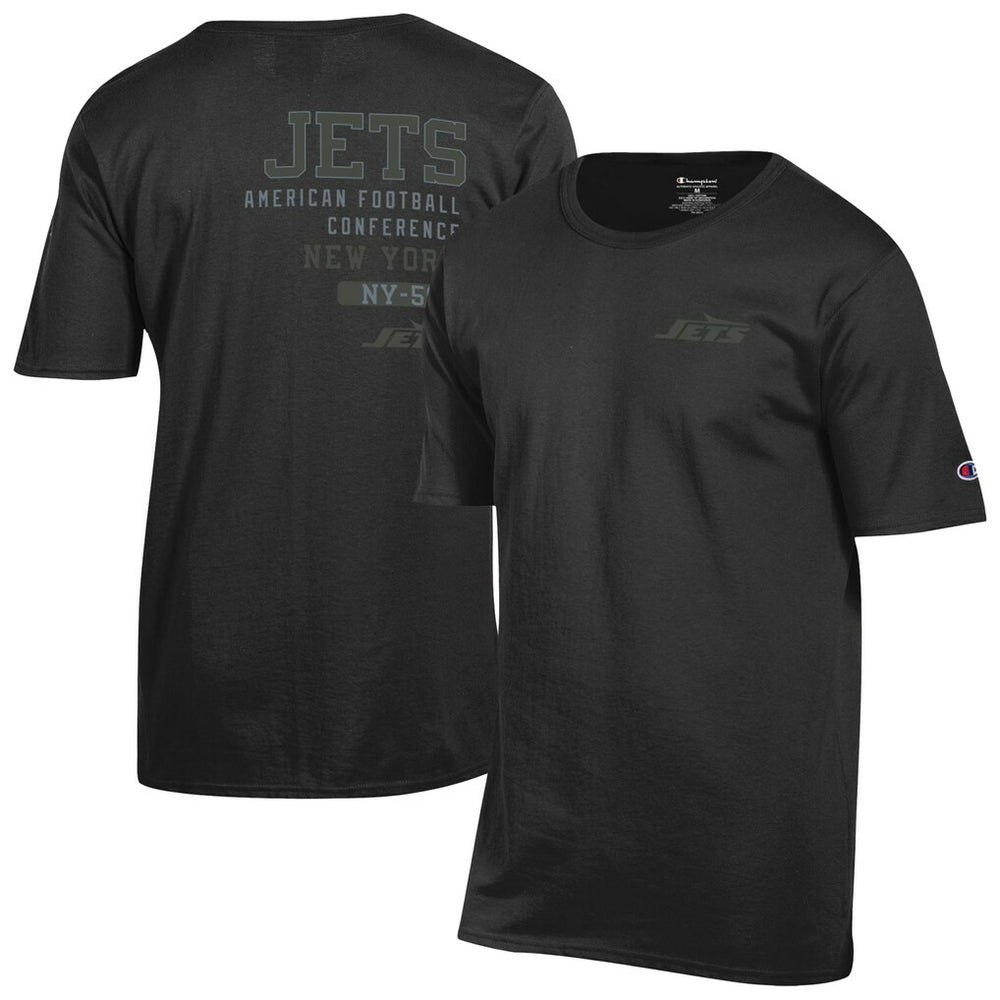 New York Jets Champion Tonal Logo T-Shirt - Black discount