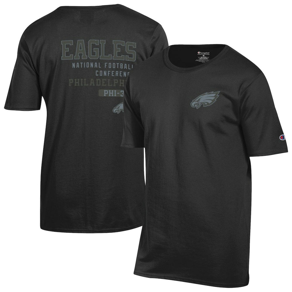 Philadelphia Eagles Champion Tonal Logo T-Shirt - Black cheap