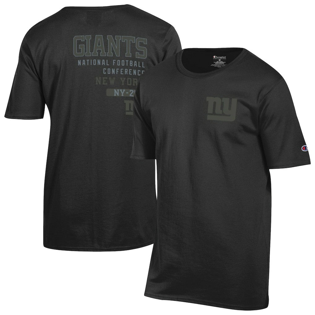 New York Giants Champion Tonal Logo T-Shirt - Black for sale