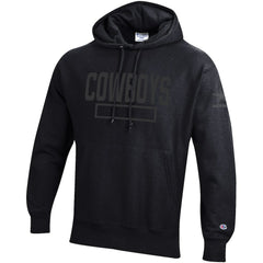 Dallas Cowboys Champion Tonal Reverse Weave Fleece Hoodie - Black for sale