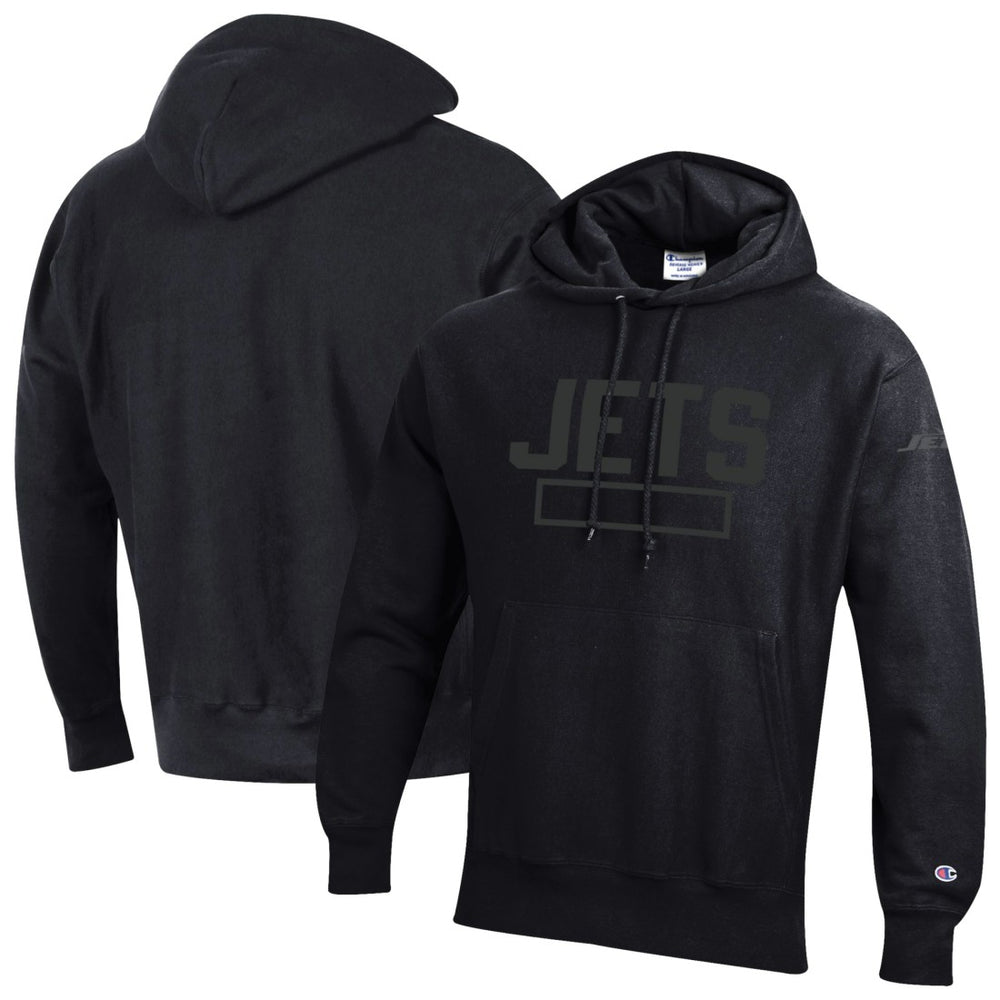 New York Jets Champion Tonal Reverse Weave Fleece Hoodie - Black online