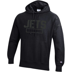 New York Jets Champion Tonal Reverse Weave Fleece Hoodie - Black online