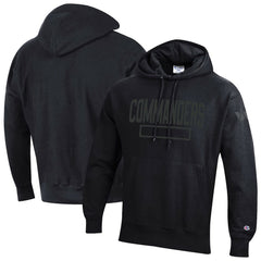 Washington Commanders Champion Tonal Reverse Weave Fleece Hoodie - Black for sale