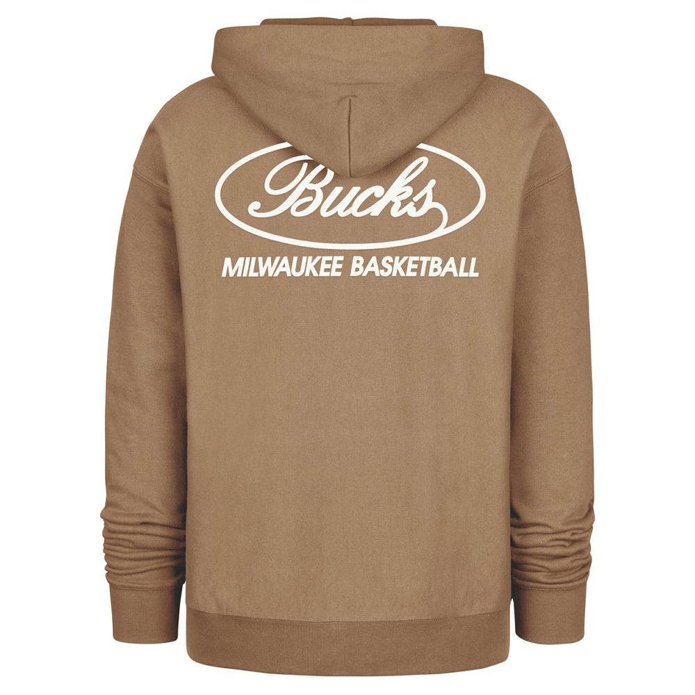 Milwaukee Bucks '47 Triple Double Foundation Premium Hoodie Sweatshirt - Khaki | 47 brand outlet