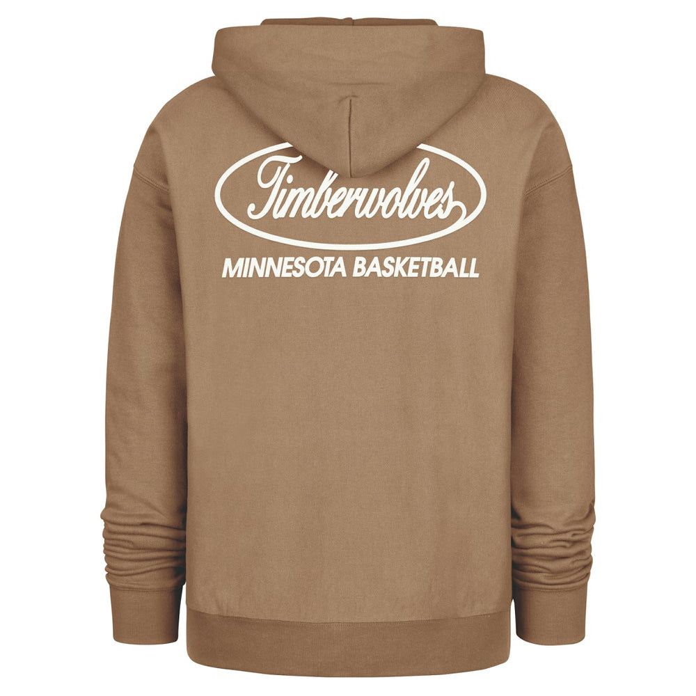 Minnesota Timberwolves '47 Triple Double Foundation Premium Hoodie Sweatshirt - Khaki | 47 brand outlet