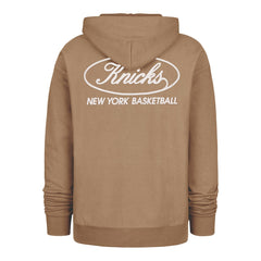 New York Knicks '47 Triple Double Foundation Premium Hoodie Sweatshirt - Khaki | 47 brand sale