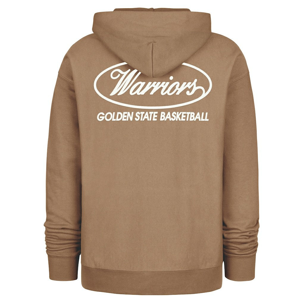 Golden State Warriors '47 Triple Double Foundation Premium Hoodie Sweatshirt sale - Khaki | 47 brand discount