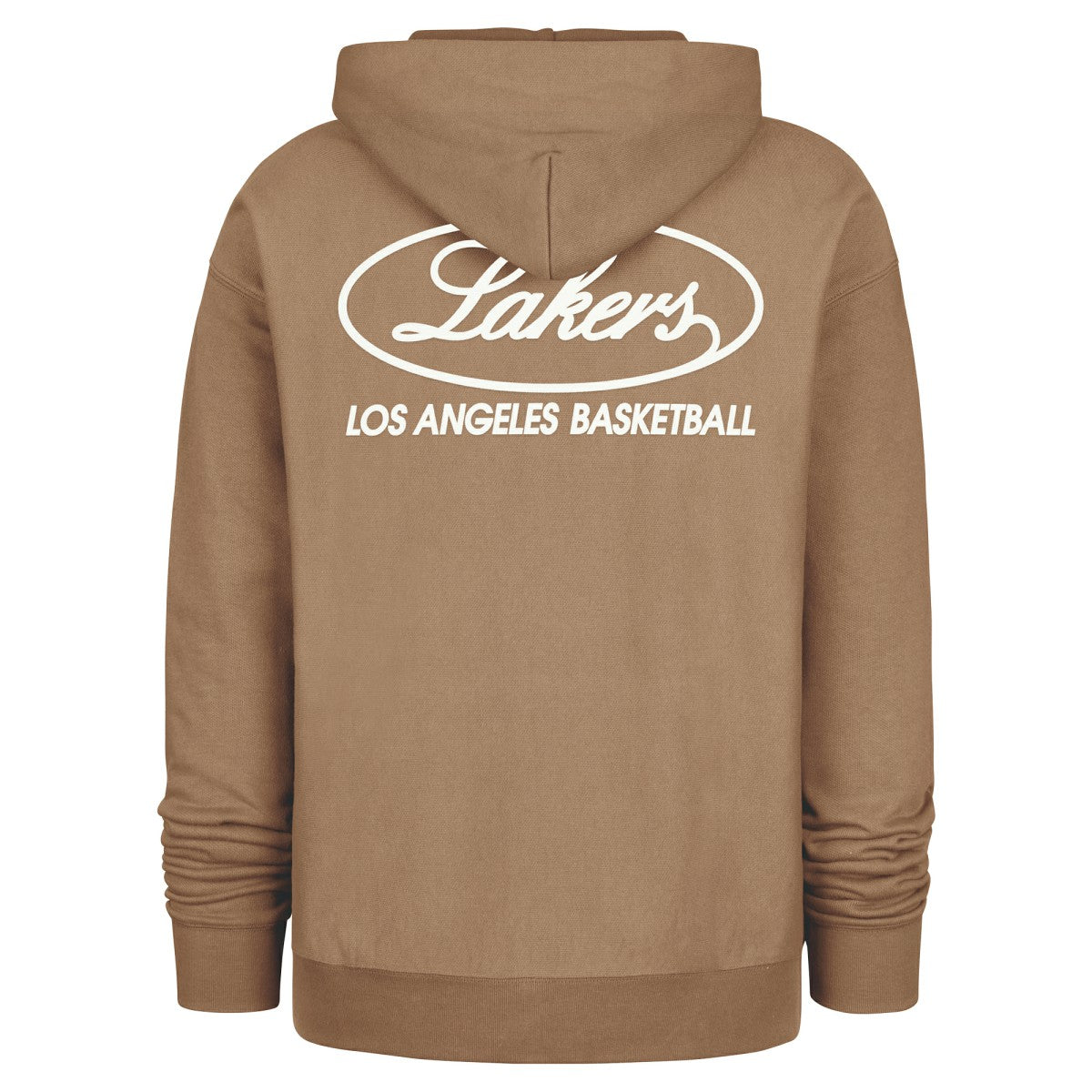 Los Angeles Lakers '47 Triple Double Foundation Premium Hoodie Sweatshirt - Khaki | 47 brand discount