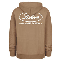 Los Angeles Lakers '47 Triple Double Foundation Premium Hoodie Sweatshirt - Khaki | 47 brand discount