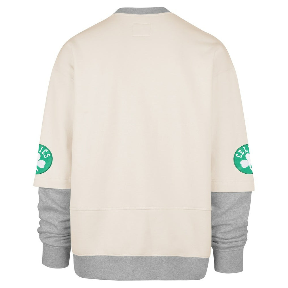 Boston Celtics '47 Crossover Collection Trifecta Double Layered Fleece Sweatshirt - Cream | 47 brand cheap