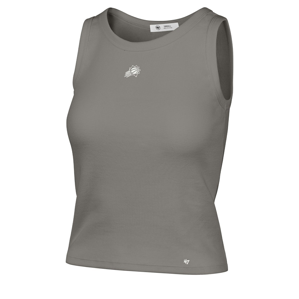 Phoenix Suns '47 Women's Cropped Skyhook Baby Rib Tank - Gray | 47 brand shop