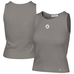 Boston Celtics '47 Women's Cropped Skyhook Baby Rib Tank - Gray | 47 brand discount