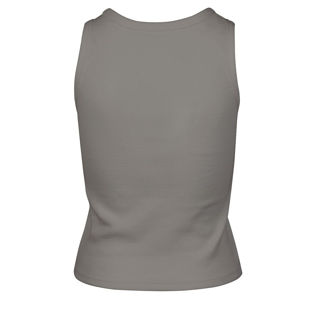 Los Angeles Lakers '47 Women's Cropped Skyhook Baby Rib Tank - Gray | 47 brand shop