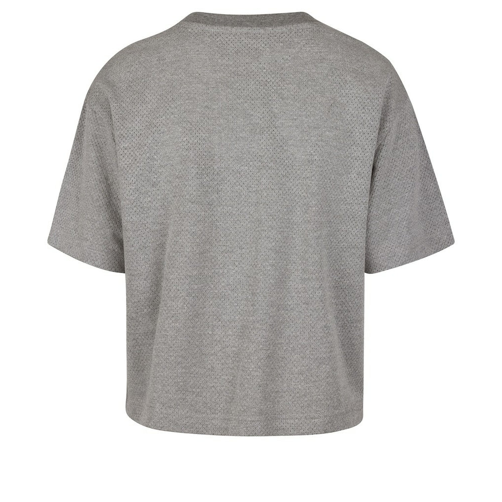 Cleveland Cavaliers '47 Women's Pivot Drop Needle Cropped T-Shirt sale - Gray | 47 brand discount