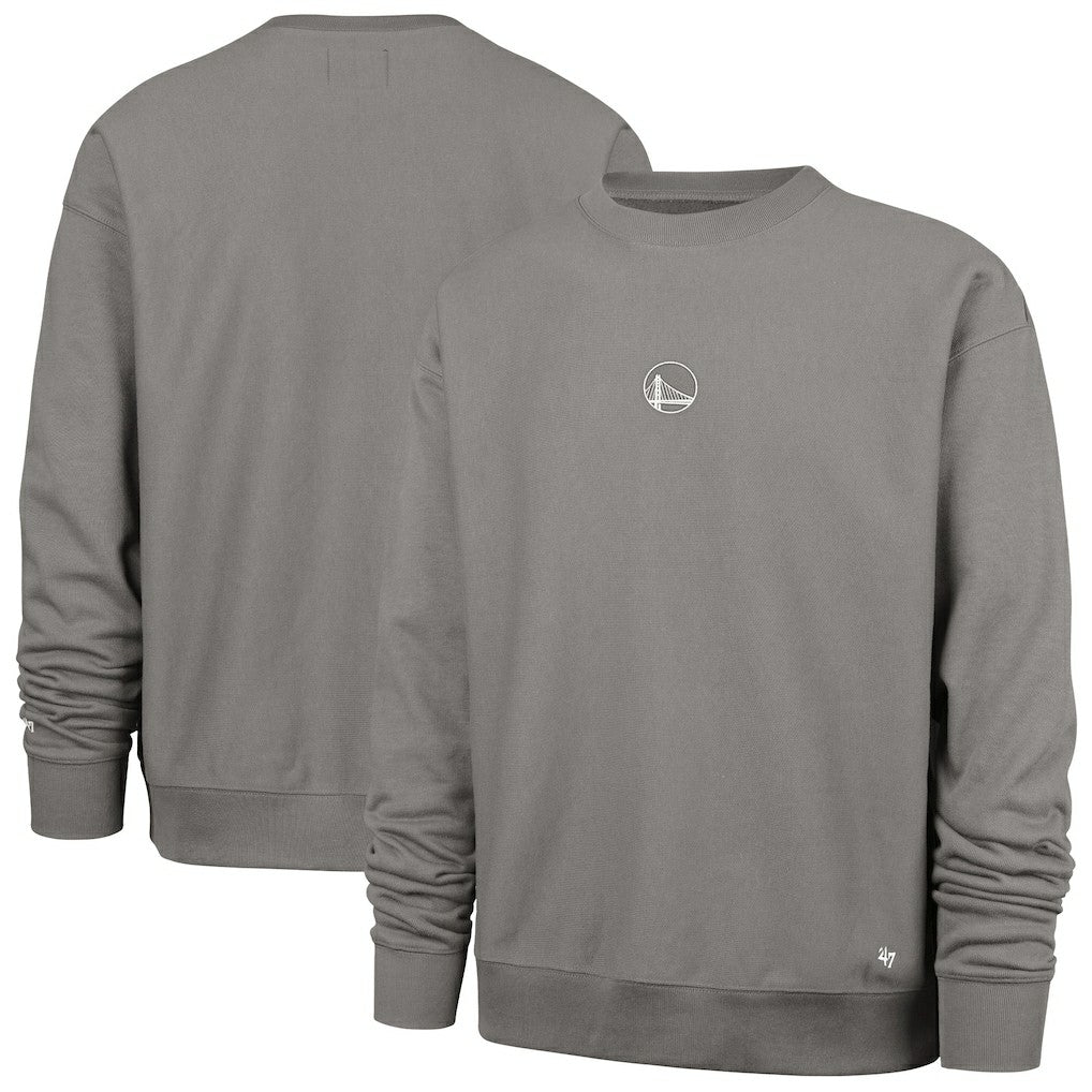 Golden State Warriors '47 Offside Foundation Crew Neck Sweatshirt sale - Gray | 47 brand shop