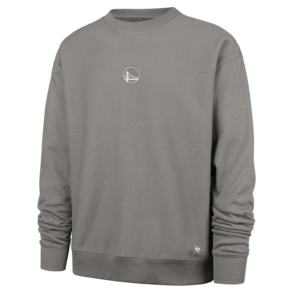 Golden State Warriors '47 Offside Foundation Crew Neck Sweatshirt sale - Gray | 47 brand shop