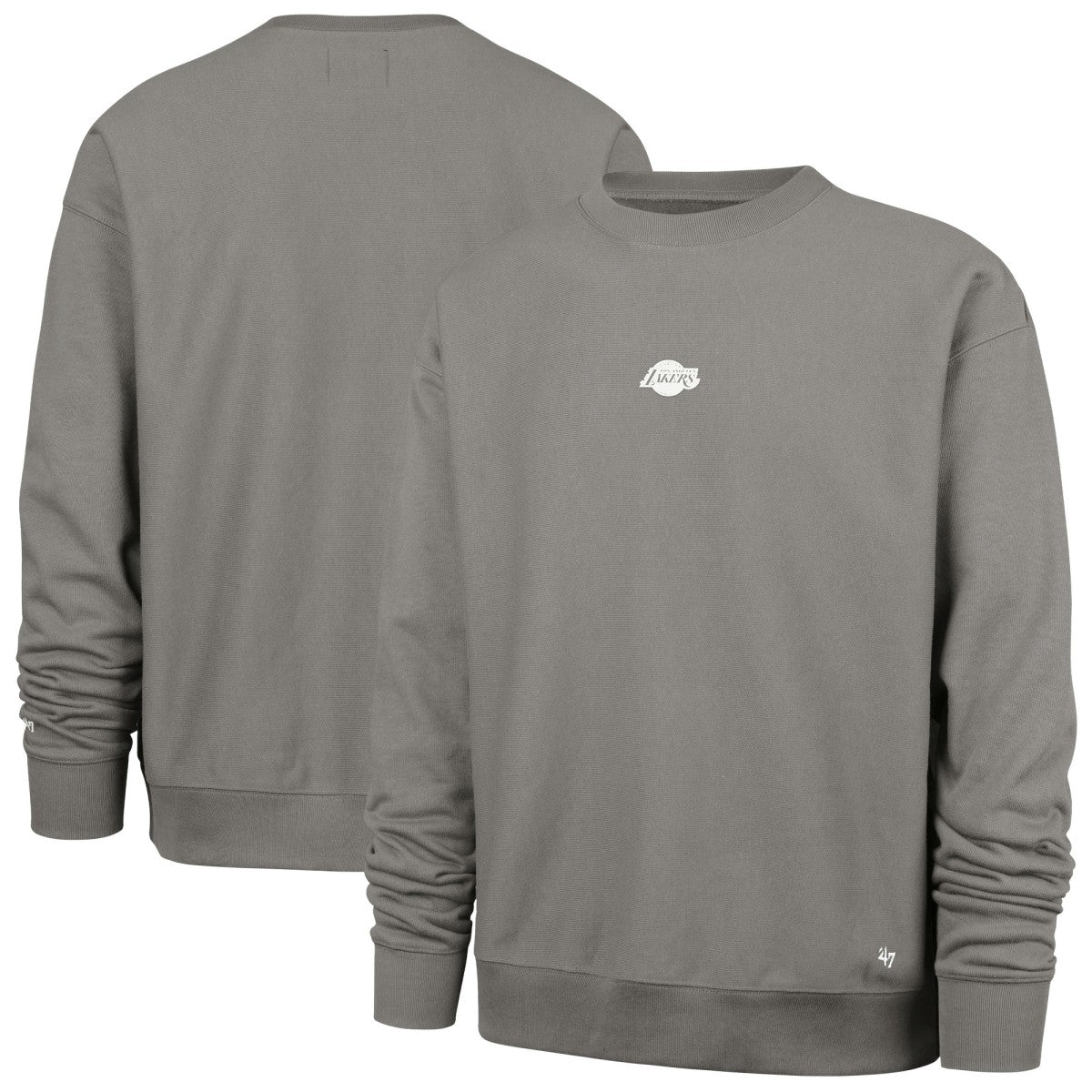 Los Angeles Lakers '47 Offside Foundation Crew Neck Sweatshirt - Gray | 47 brand outlet