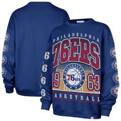 Philadelphia 76ers '47 Women's Go Big Oversized Sweatshirt - Royal | 47 brand discount