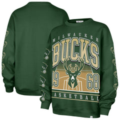 Milwaukee Bucks '47 Women's Go Big Oversized Sweatshirt - Hunter Green | 47 brand for sale