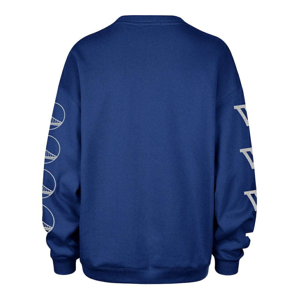 Golden State Warriors '47 Women's Go Big Oversized Sweatshirt sale - Royal | 47 brand for sale