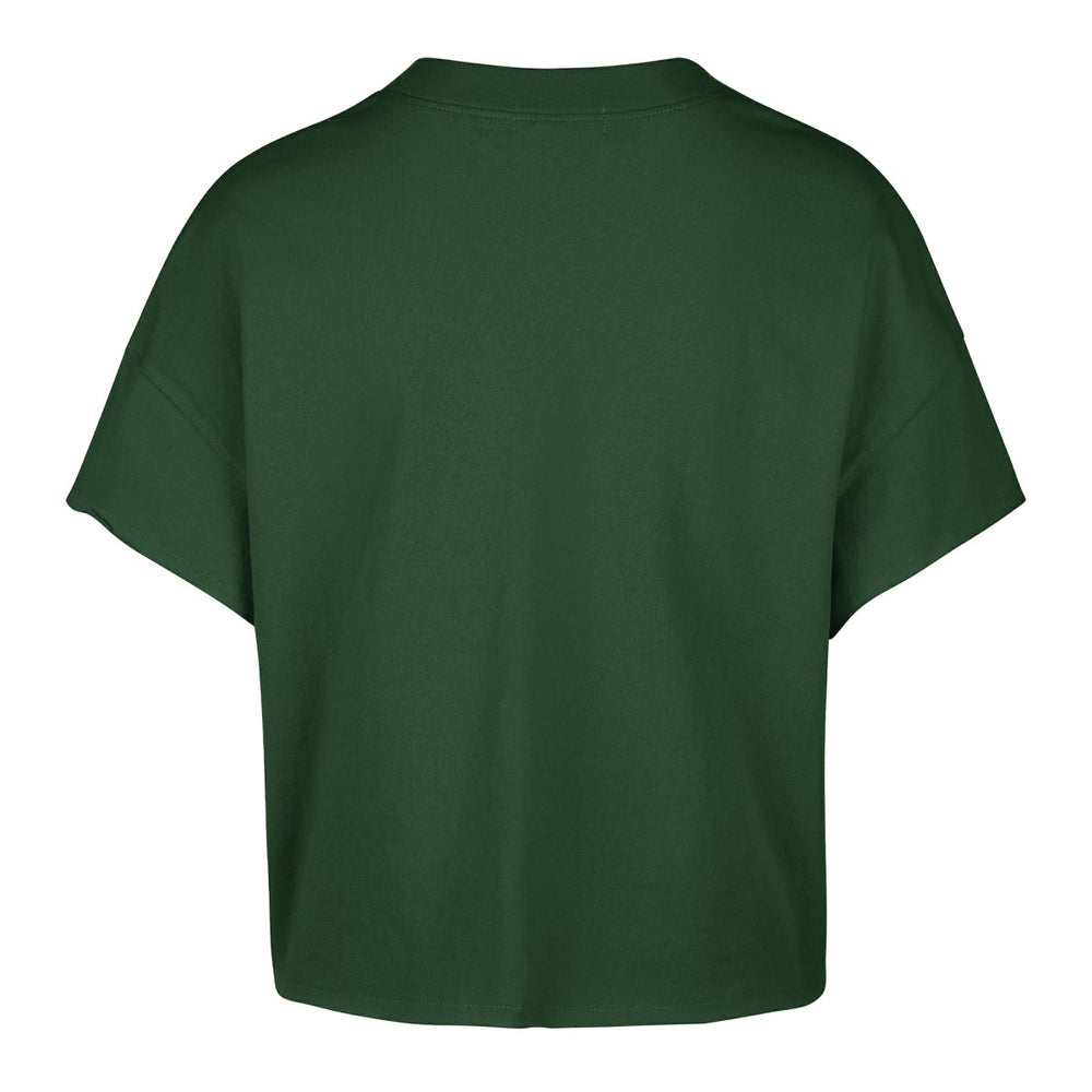 Milwaukee Bucks '47 Women's Elation Oversized Notch Neck T-Shirt - Hunter Green | 47 brand on sale