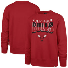 Chicago Bulls '47 Unisex Brush By Headline Crewneck Sweatshirt - Red | 47 brand discount
