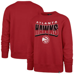 Atlanta Hawks '47 Unisex Brush By Headline Crewneck Sweatshirt - Red | 47 brand on sale