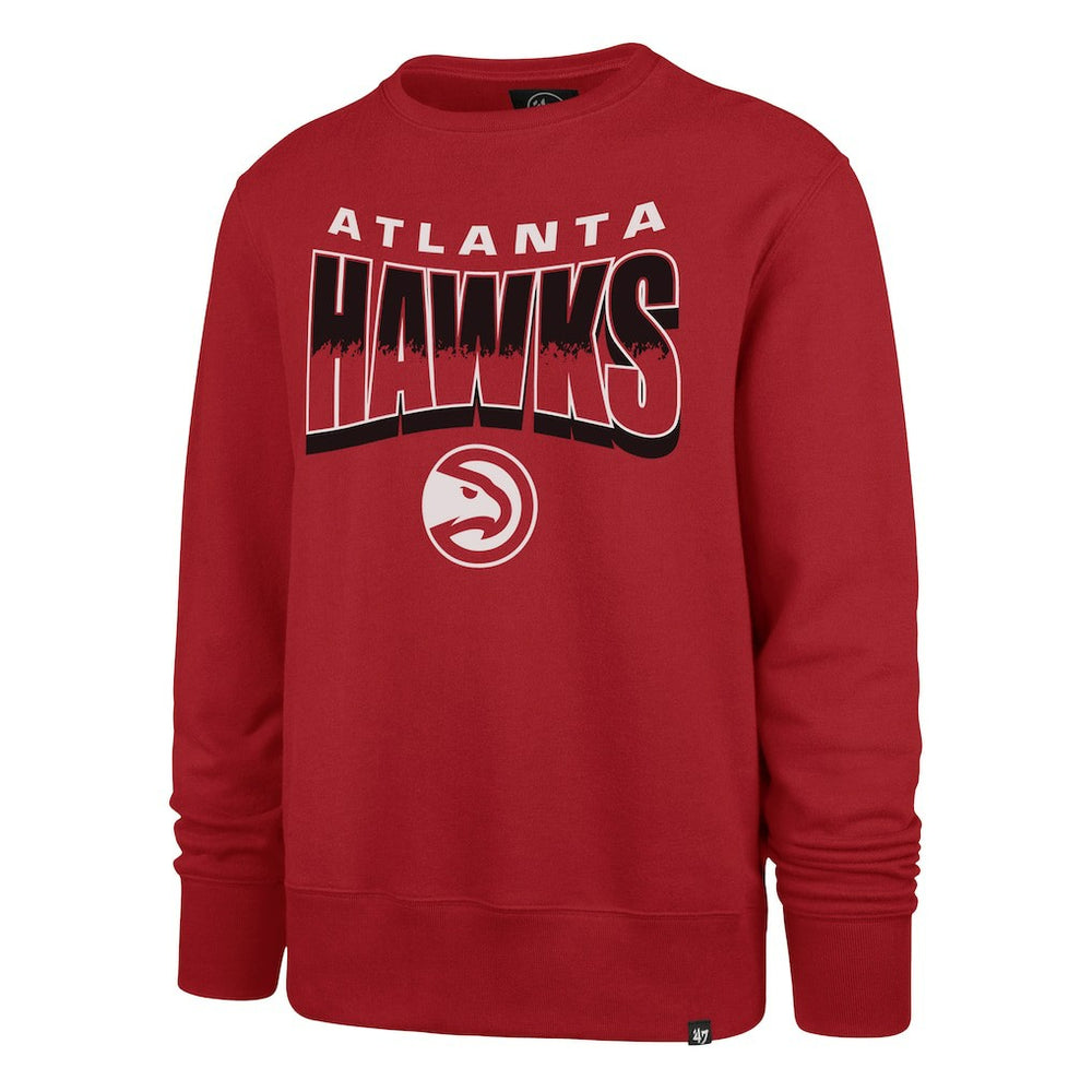 Atlanta Hawks '47 Unisex Brush By Headline Crewneck Sweatshirt - Red | 47 brand on sale