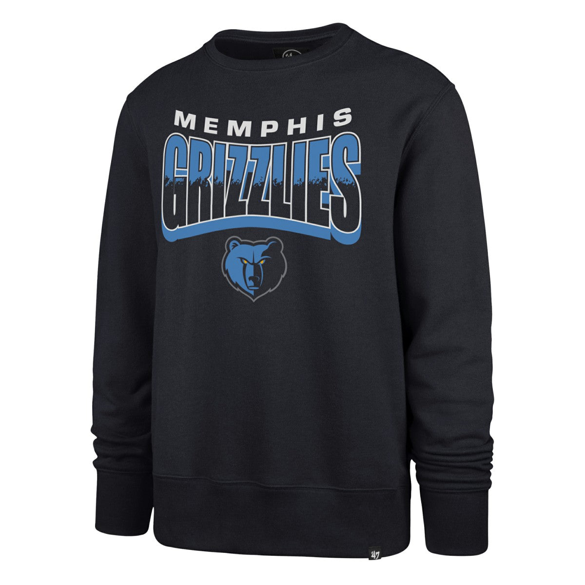 Memphis Grizzlies '47 Unisex Brush By Headline Crewneck Sweatshirt - Navy | 47 brand sale