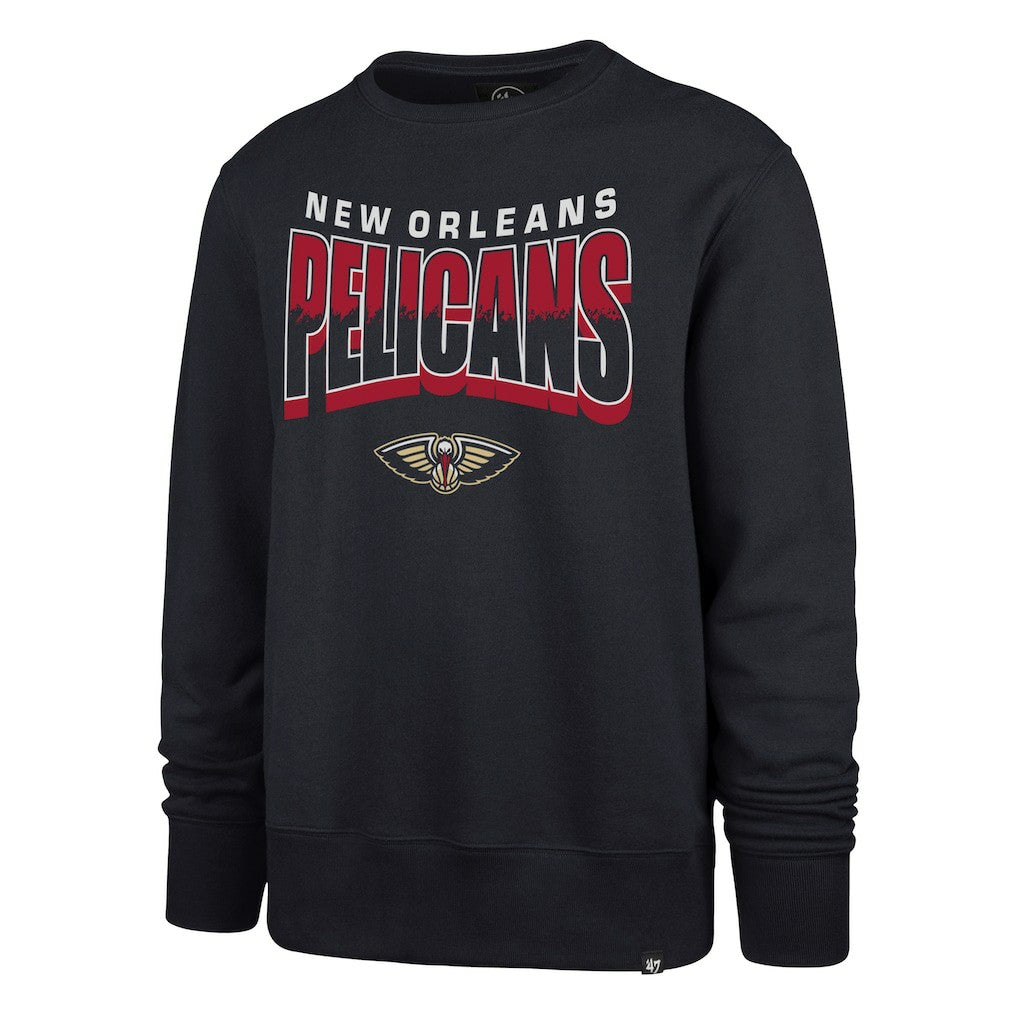 New Orleans Pelicans '47 Unisex Brush By Headline Crewneck Sweatshirt - Navy | 47 brand online