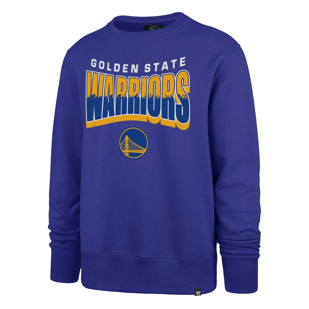 Golden State Warriors '47 Unisex Brush By Headline Crewneck Sweatshirt sale - Royal | 47 brand outlet