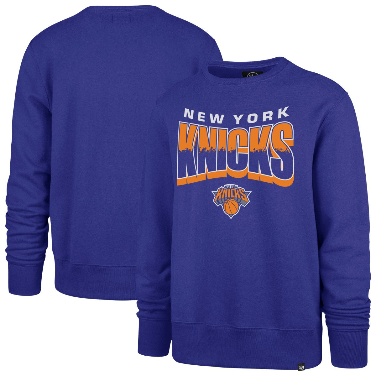 New York Knicks '47 Unisex Brush By Headline Crewneck Sweatshirt - Blue | 47 brand online