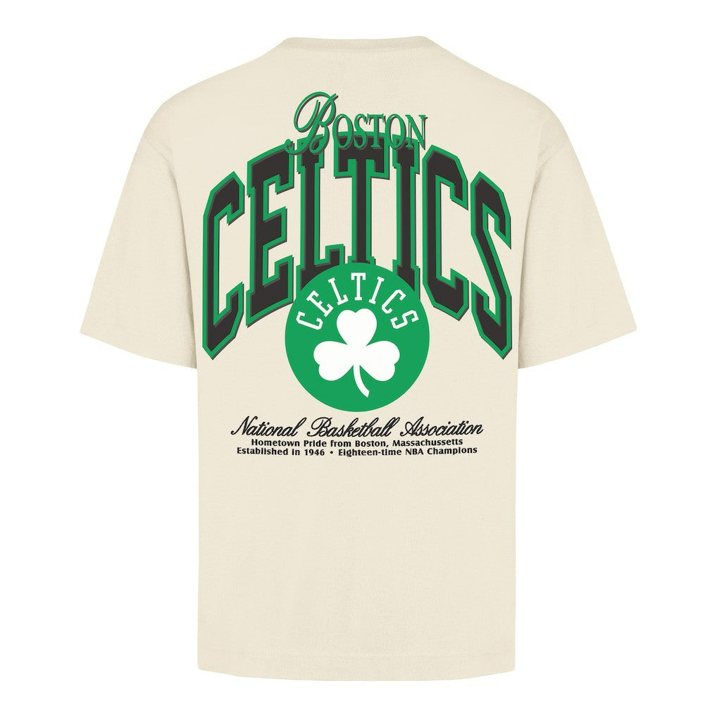 Boston Celtics '47 Unisex Crossover Collection Foundation Pocket T-Shirt - Cream | 47 brand on sale