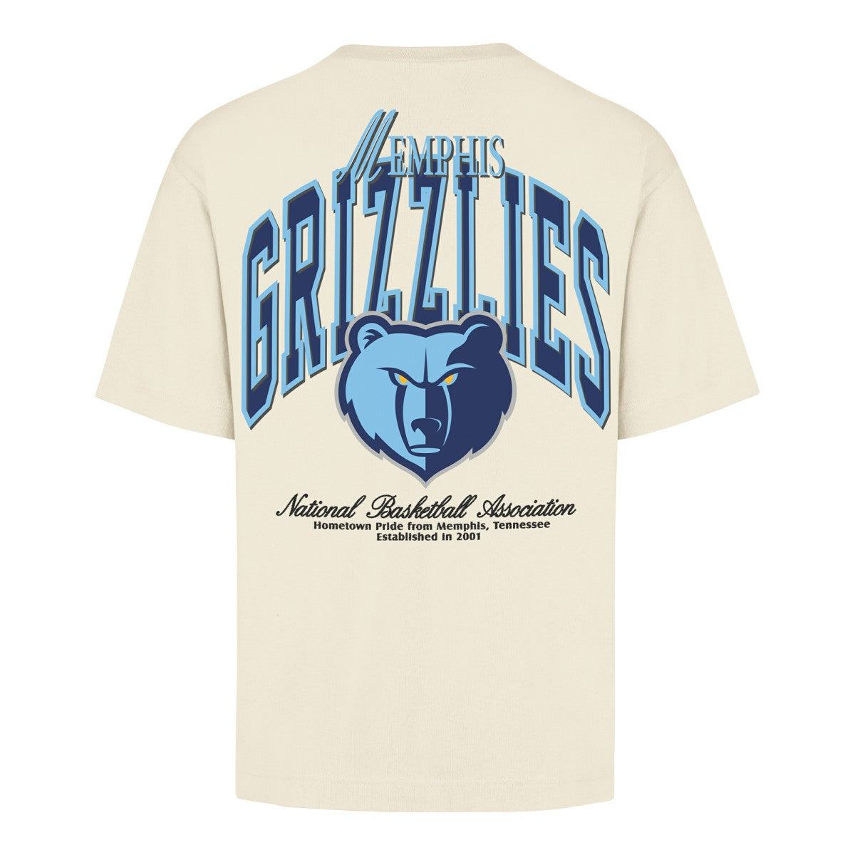 Memphis Grizzlies '47 Unisex Crossover Collection Foundation Pocket T-Shirt - Cream | 47 brand for sale